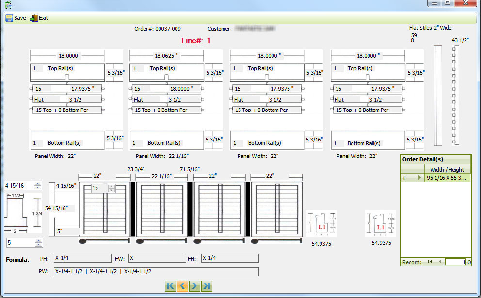 Shutter Production  in WINSOPRO